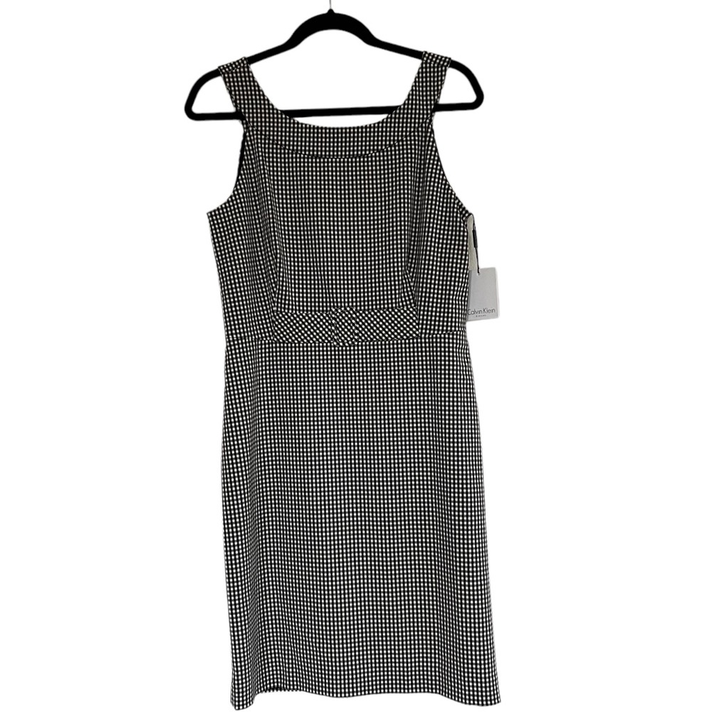 Calvin Klein dress. Classic! Black n White Gingham.